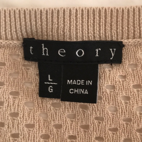 Theory sweater, cotton/silk blend -like new - Picture 2 of 2